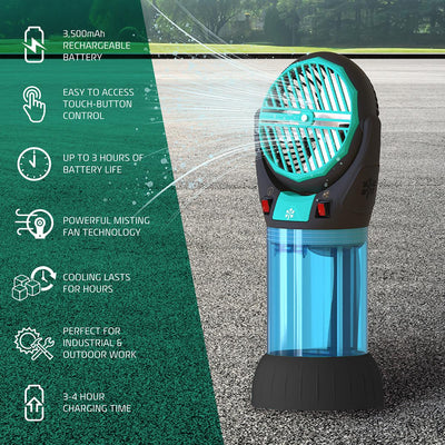 AlphaCool High-Velocity Portable Misting Fan
