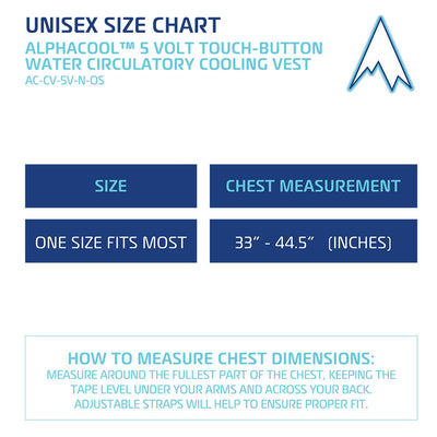 AlphaCool 5V Touch Button Circulatory Cooling Vest