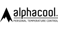 AlphaCool logo with black stylized