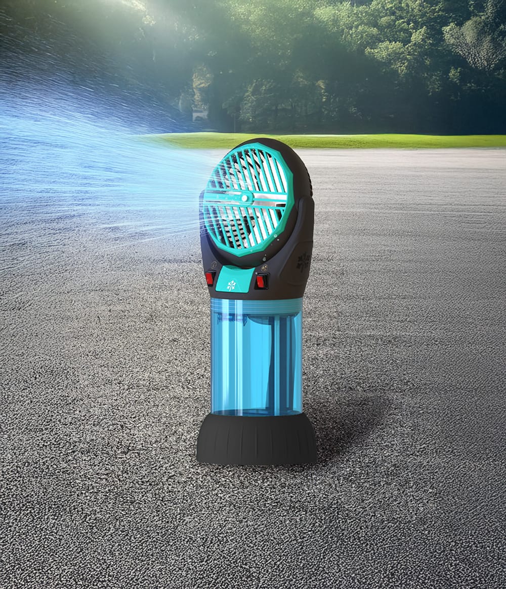 AlphaCool CoolBurst XL High-Velocity Water Misting Fan - 1.8L