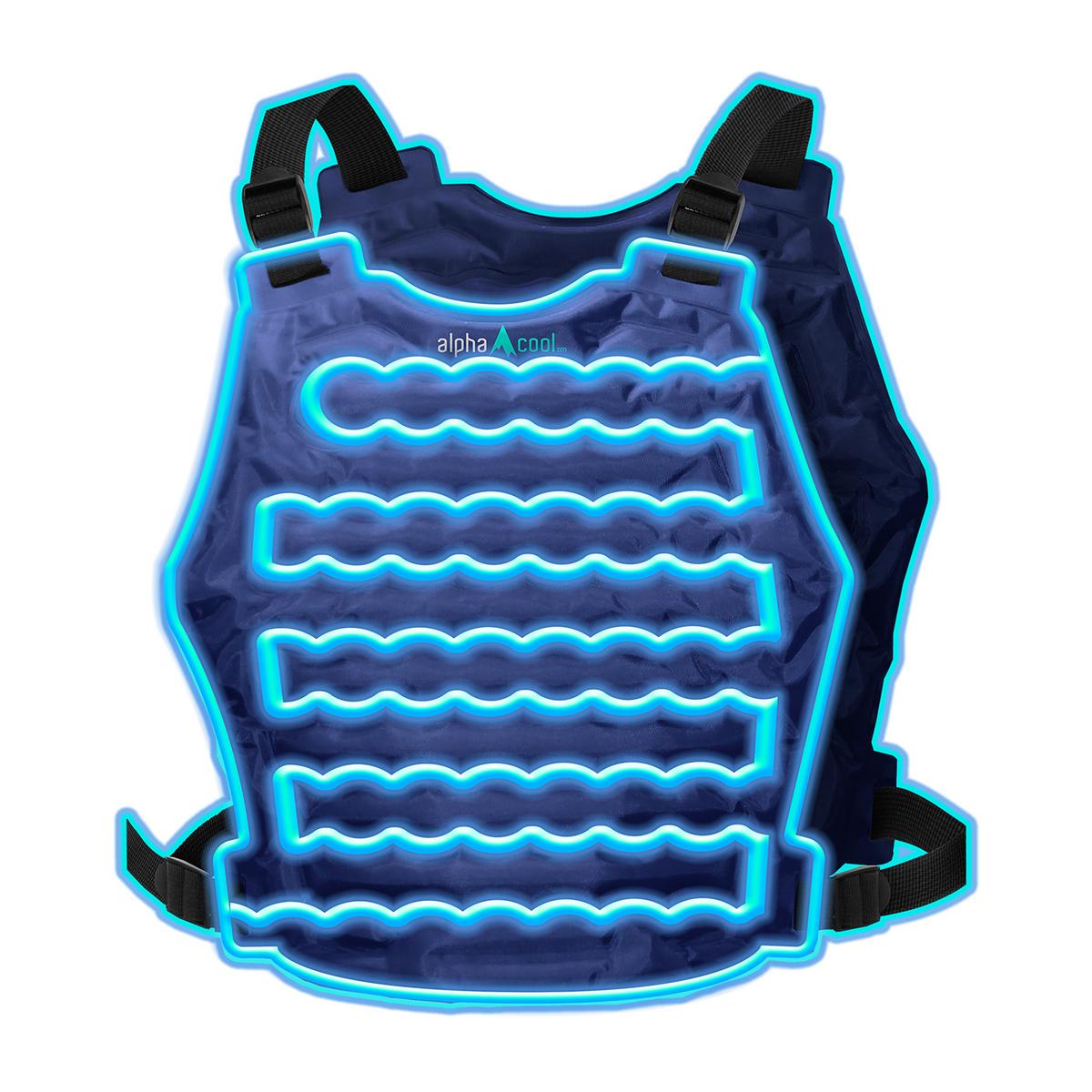 Polar Cooling Ice Vest with Reusable Ice Packs | AlphaCool
