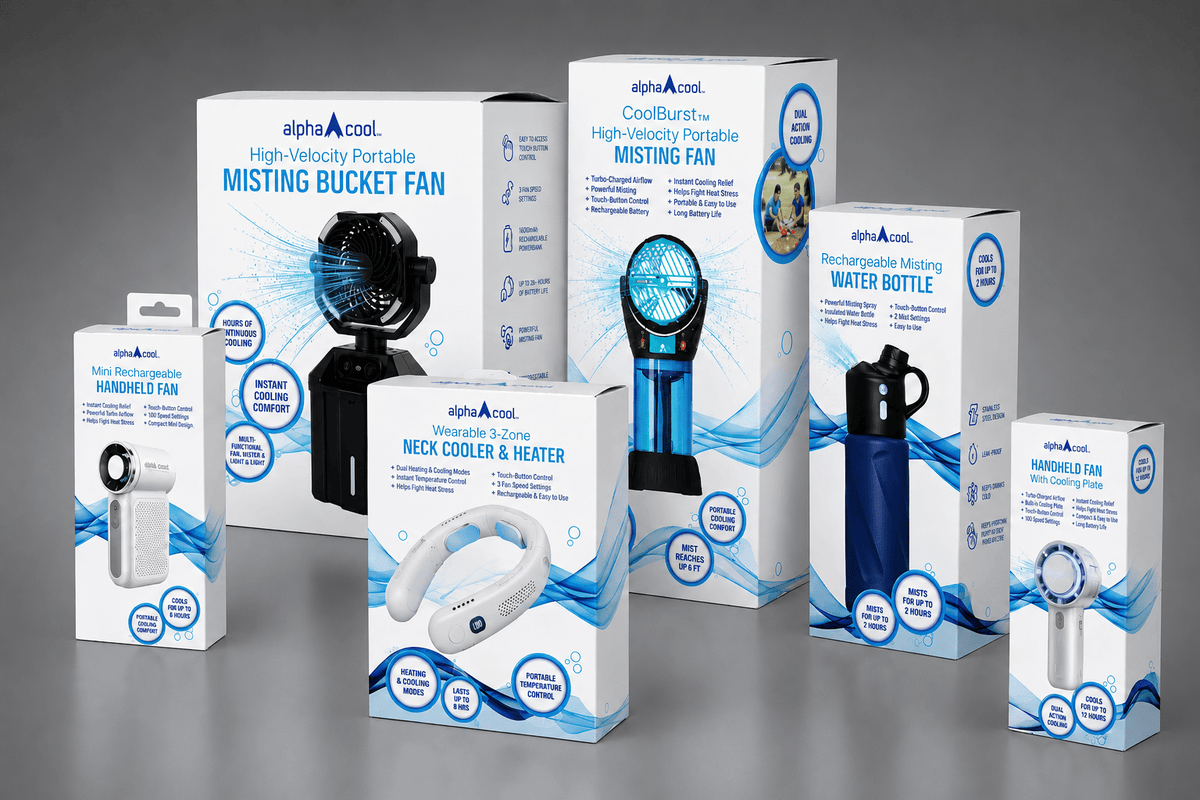 AlphaCool retail-ready full color packaging