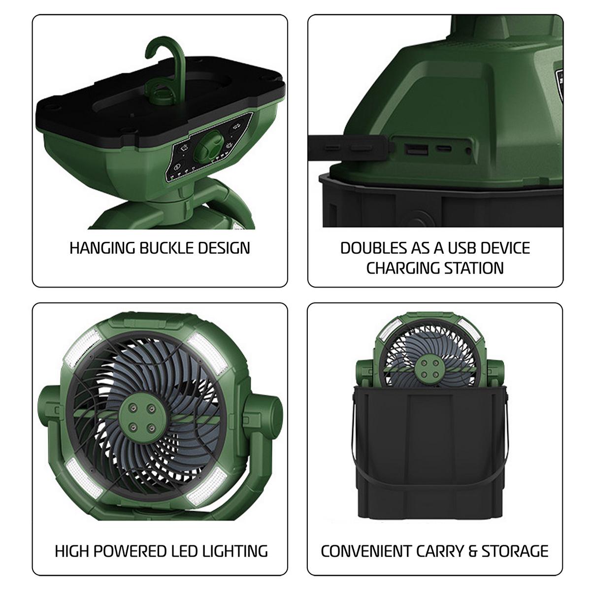 AlphaCool Portable Misting Bucket Fan
