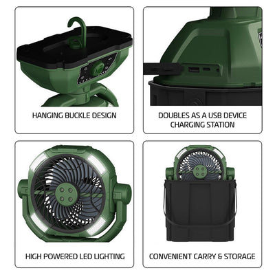 AlphaCool Portable Misting Bucket Fan