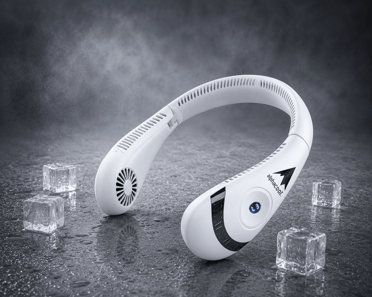AlphaCool wearable neck fan