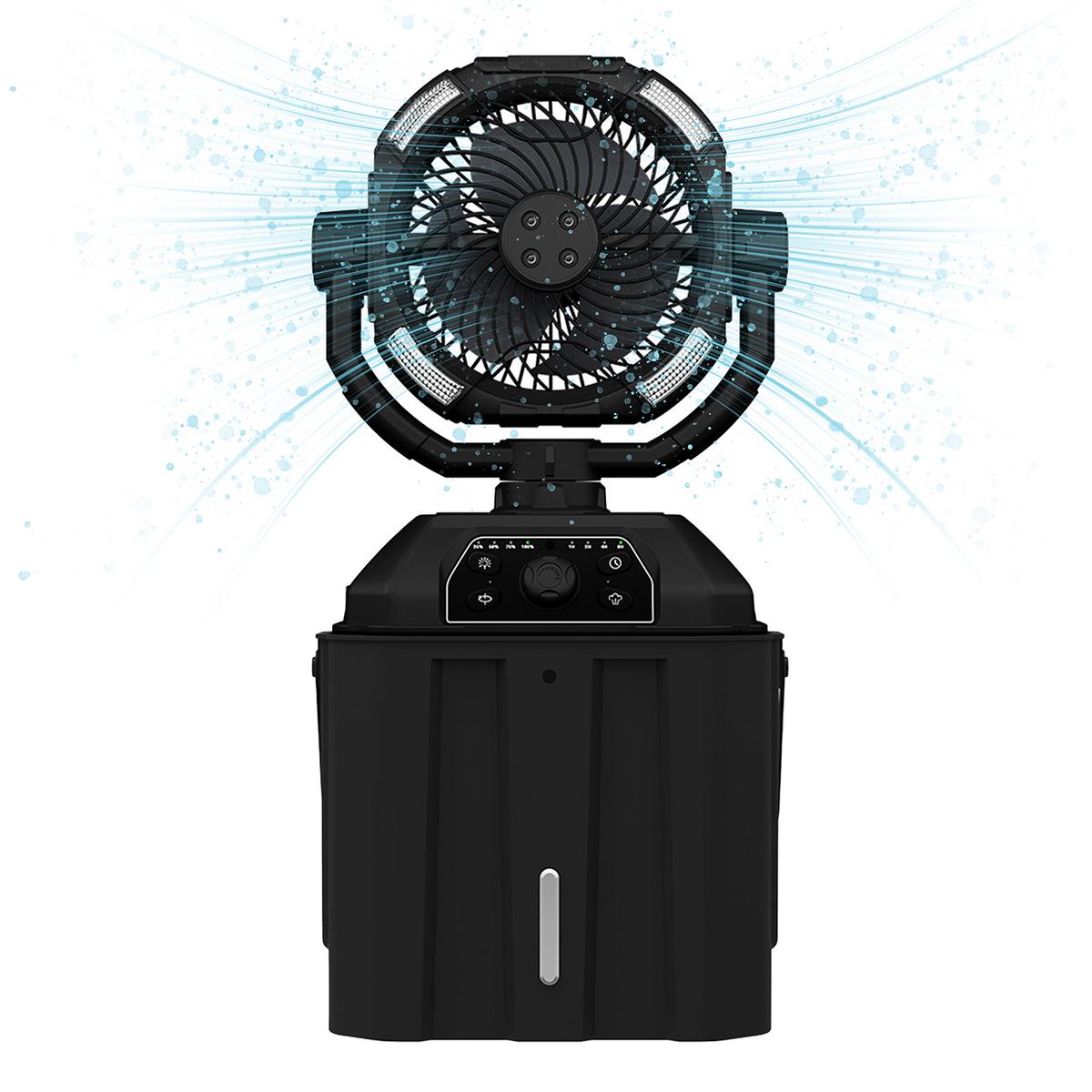AlphaCool Portable Misting Bucket Fan - Cooling