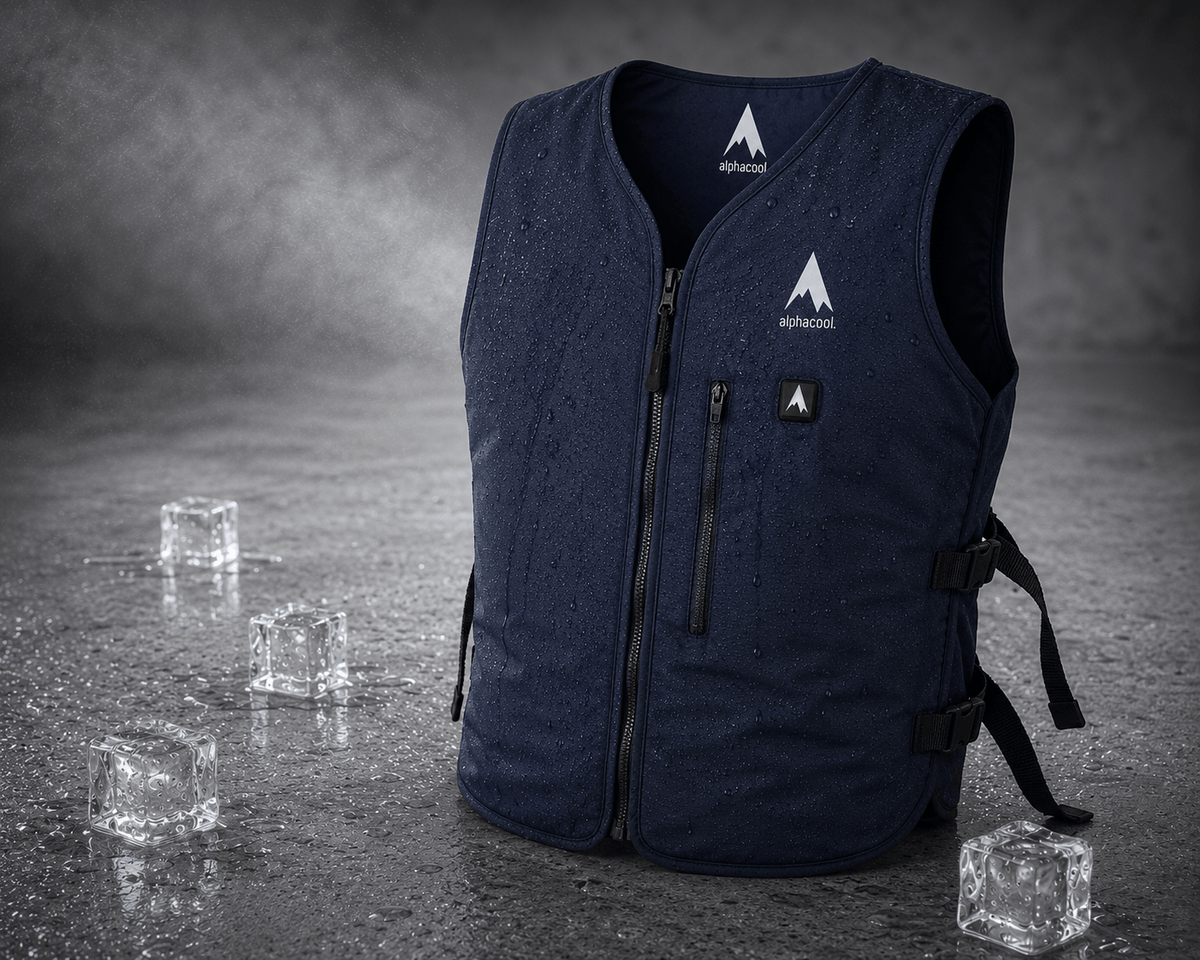 AlphaCool cooling vest in use