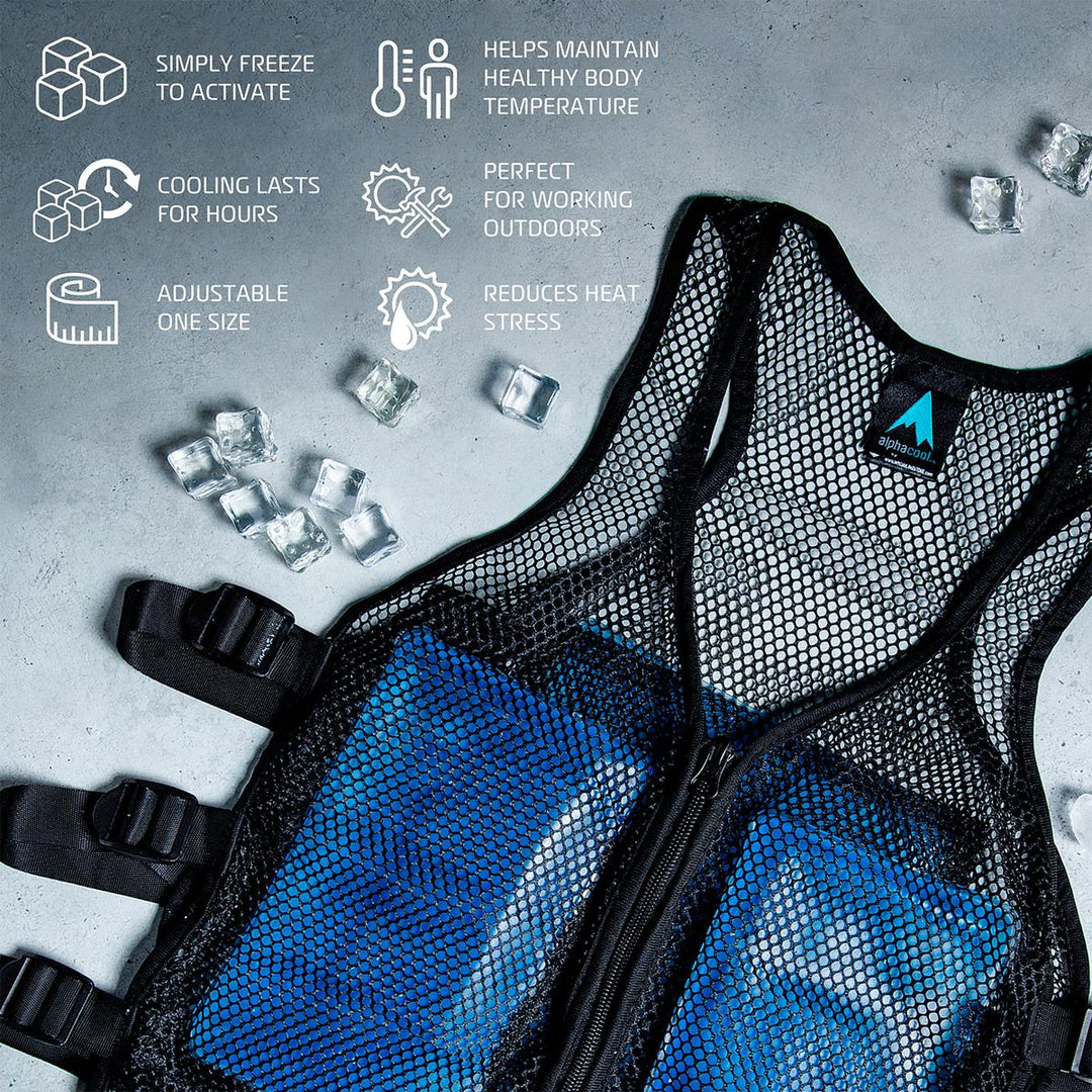 AlphaCool Frosty Body Cooling Ice Vest – AlphaCoolProducts
