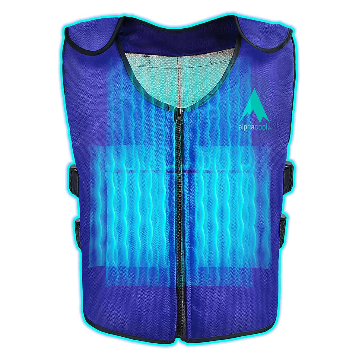 AlphaCool Arctic Cooling Ice Vest with Self-Fill Reusable Ice Packs - Cooling