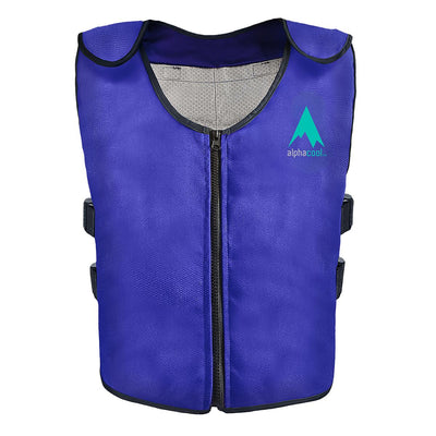 Evaporative Cooling Vest for Men Women: Water Activated Ice Cold Vest for  MS Body Cool Down Motorcycle Sport Hot Weather, Blue, XX-Large