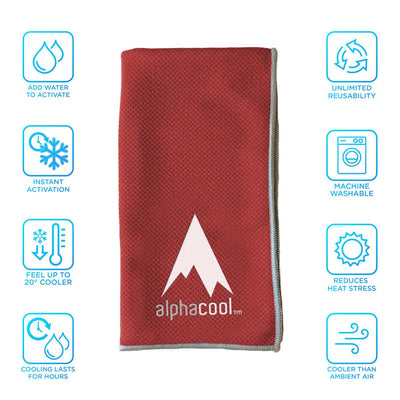 AlphaCool Mesh Instant Cooling Towel (2-Pack)