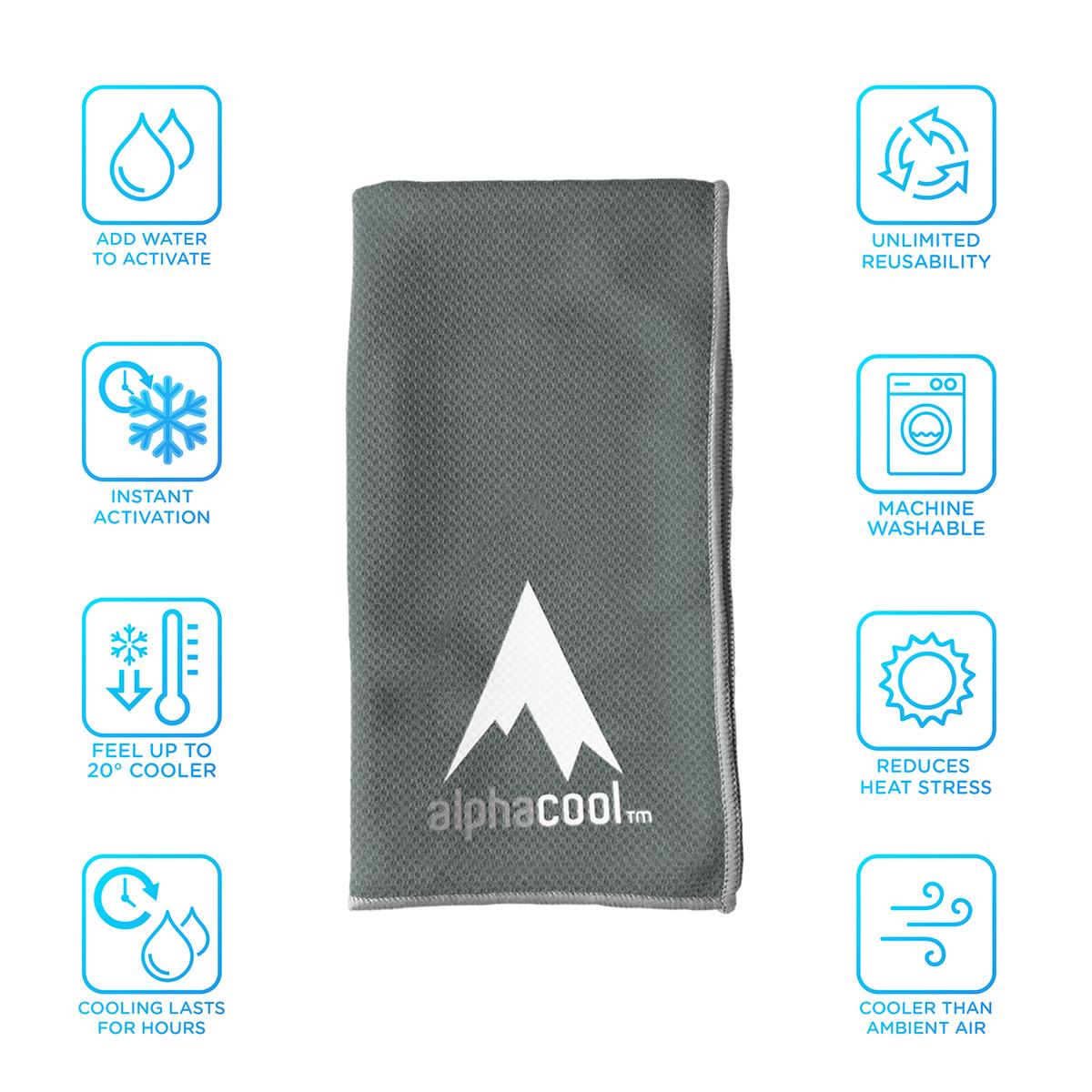 AlphaCool Mesh Instant Cooling Towel (2-Pack)